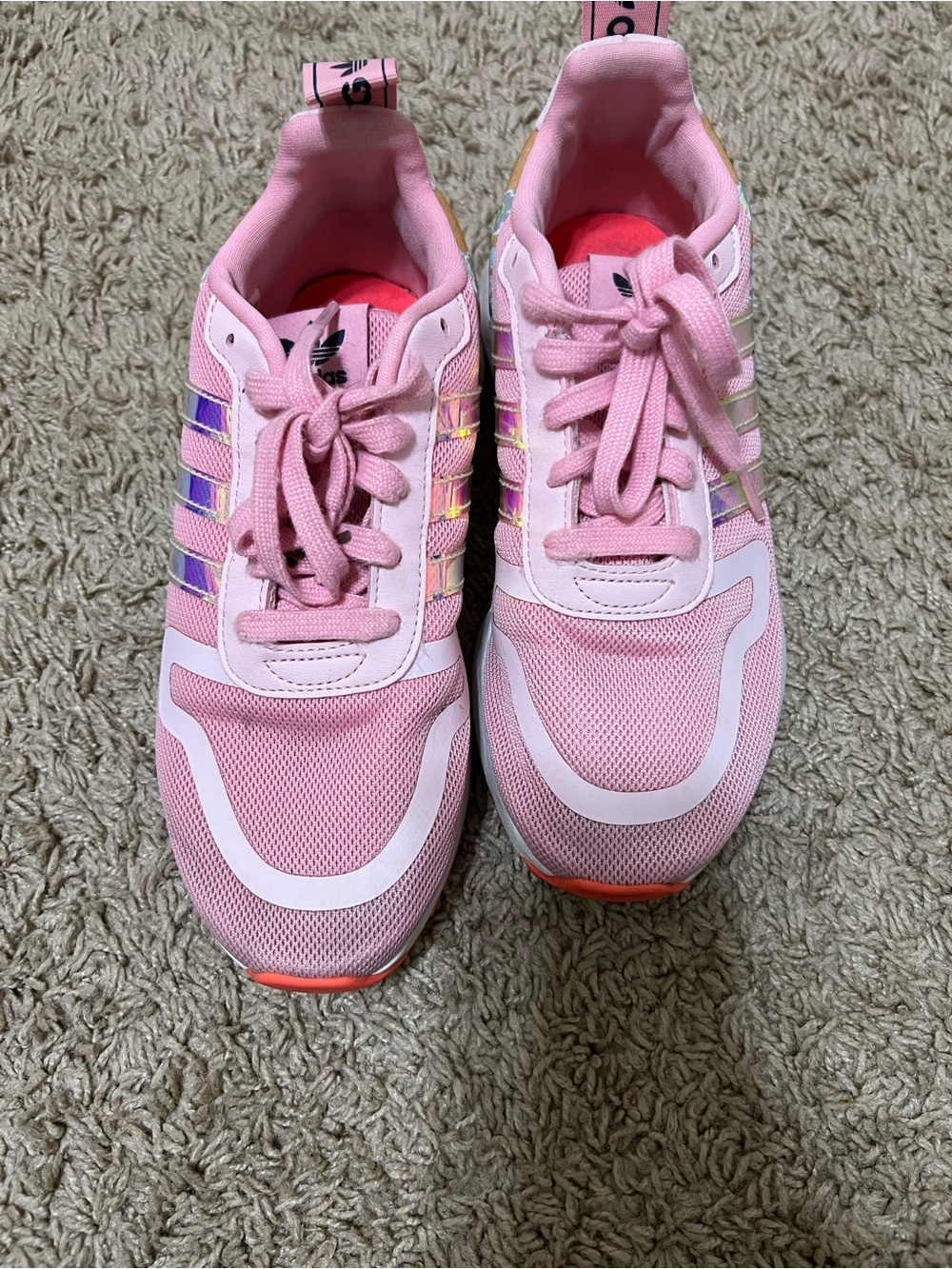 Adidas super cute pink kids shoes 4.5
